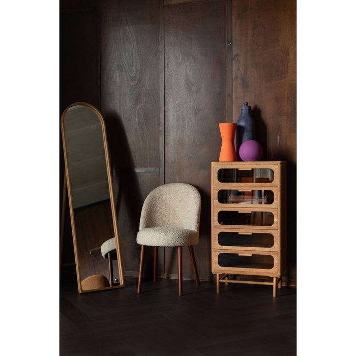 Dutchbone Caroun Spiegel Staand| Passpiegel 40x160 Hout - Bruin