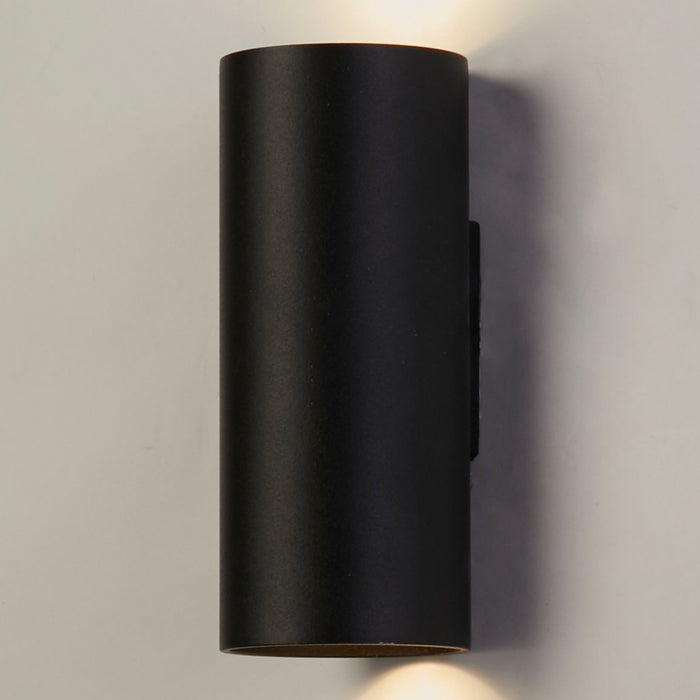 Searchlight Wall Wandlamp Cilinder - H 15,4 cm - Zwart
