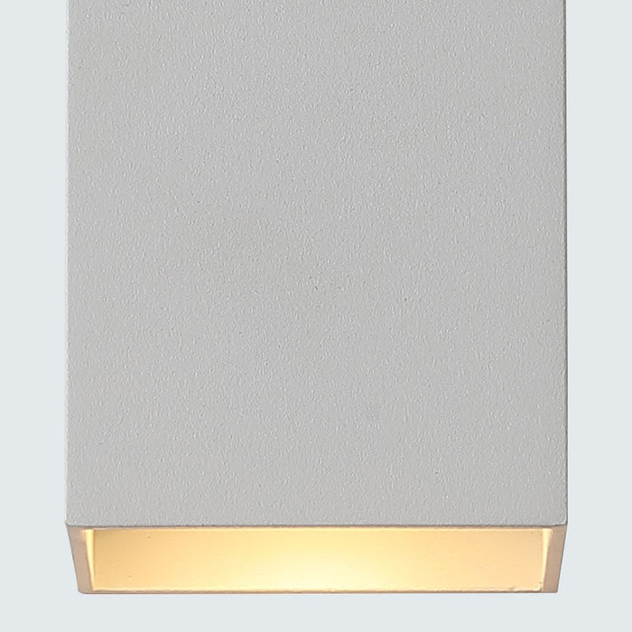 Searchlight Wall Wandlamp Vierkant - H 15,4 cm - Wit