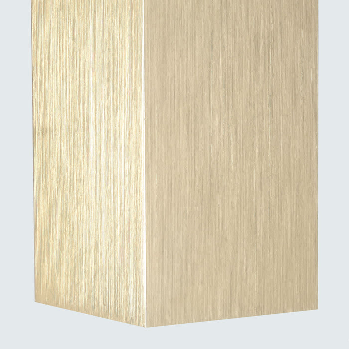 Searchlight Wall Wandlamp Vierkant - H 15,4 cm - Goud