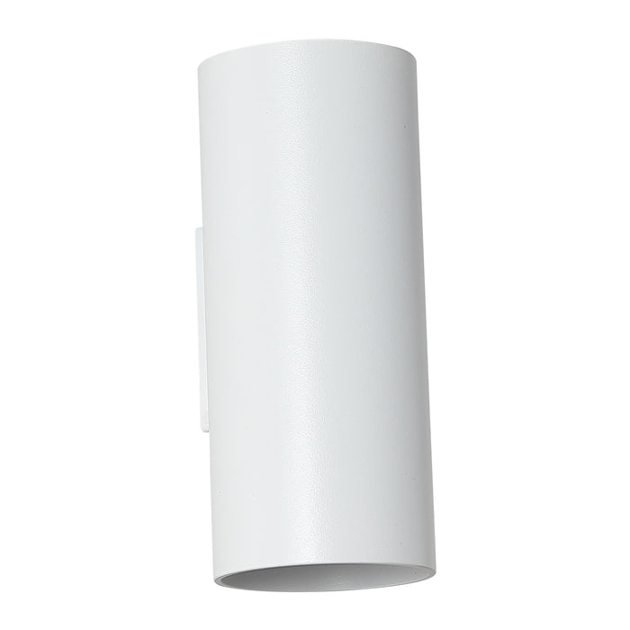 Searchlight Wall Wandlamp Cilinder - H 15,4 cm - Wit