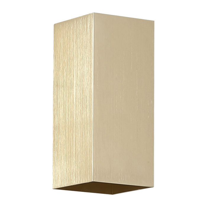 Searchlight Wall Wandlamp Vierkant - H 15,4 cm - Goud