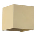 Searchlight Wall Wandlamp Vierkant - H 9,7 cm - Goud