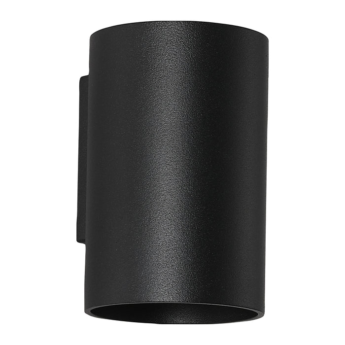 Searchlight Wall Wandlamp Cilinder - H 10 cm - Zwart