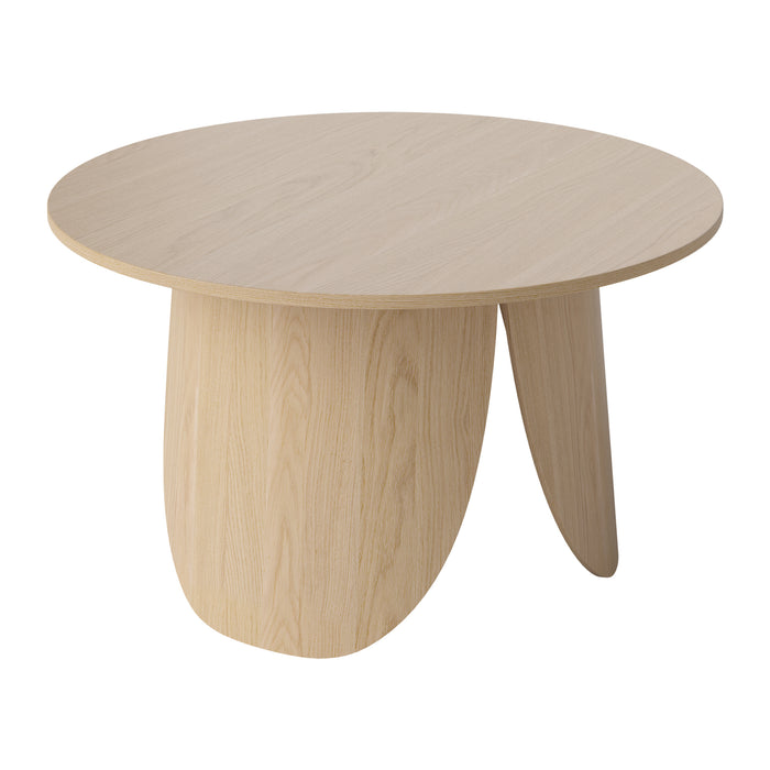 Bolia Peyote Salontafel - H 45 x Ø 80 cm - Witgepigmenteerd Gelakt Eiken