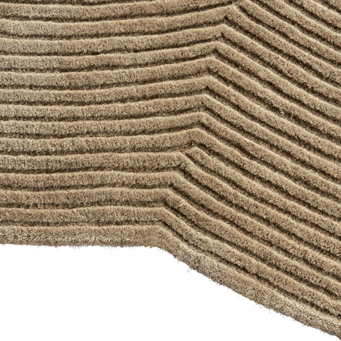 Bolia Zen Vloerkleed 300 x 377 cm - Rounded - Dark Beige