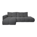 by fonQ Charme Hoekbank Links met Slaapfunctie - Chenille - Antraciet