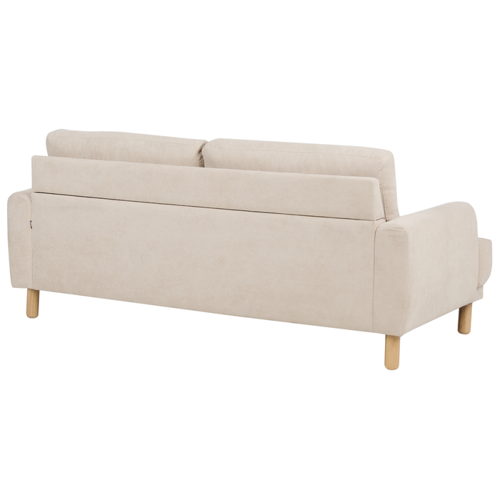 Beliani - TUVE - Driezitsbank - Beige - Corduroy