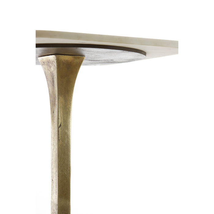 Light & Living - Bijzettafel RICKERD - Ø45x53cm - Wit