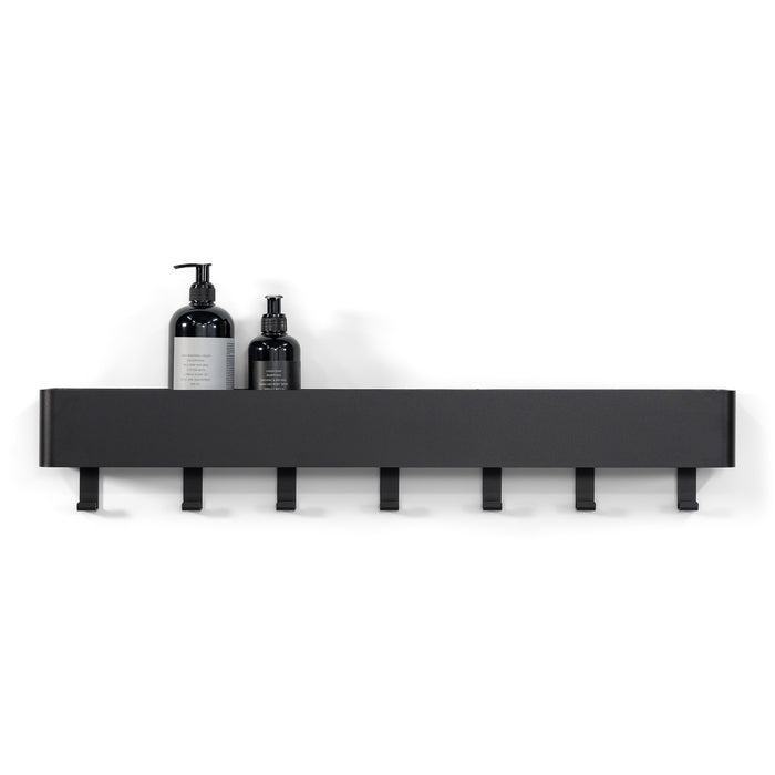 Spinder Design Multi 7 Wandkapstok H 13 cm - Zwart