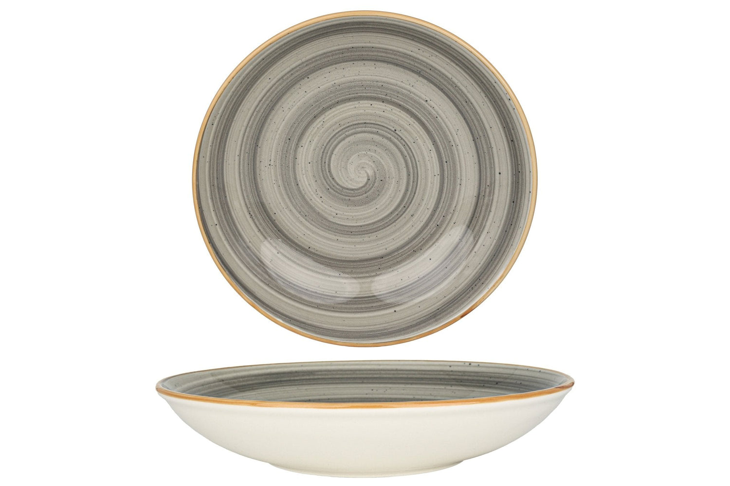 Bonna Diep bord - Aura Space - Porselein - 25 cm (1300cc) - set van 6