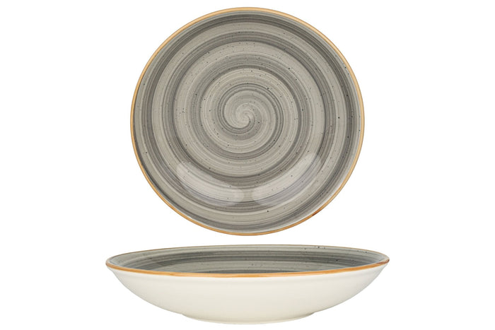 Bonna Diep bord - Aura Space - Porselein - 25 cm (1300cc) - set van 6