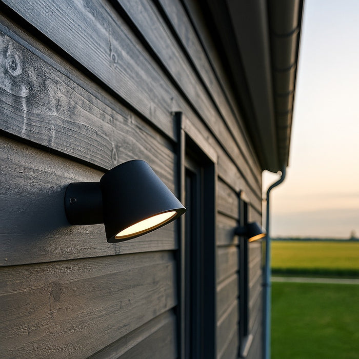 KS Verlichting Vita Cup Muurlamp Mat Zwart