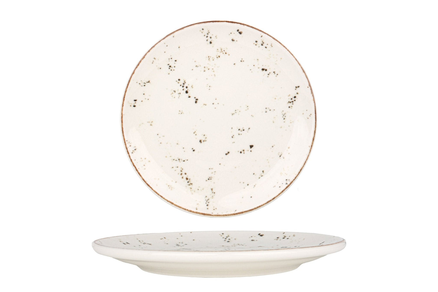 Bonna Gebaksbord - Grain - Porselein - 17 cm - set van 6