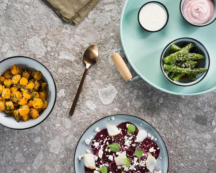 Cosy & Trendy Serviesset Ciel - Blauw - 16-delig | 4 personen - 4 dinerborden, 4 ontbijtborden, 4 kommen en 4 mokken