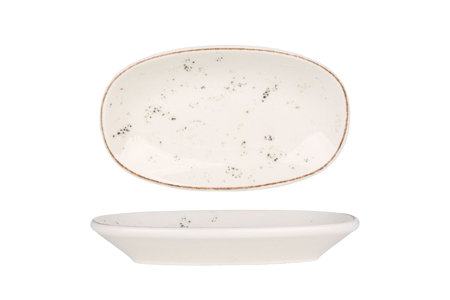 Bonna Serveerschaal - Grain - Porselein - 15x8.5 cm - set van 4