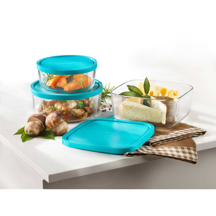 Bormioli Rocco Vershoudbakje Frigoverre - Glas - Blauw - ø 18 cm | 1.59 liter