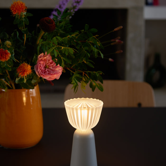 Fermob Swiing - draadloze tafellamp - outdoor - H 20 cm - Carbone