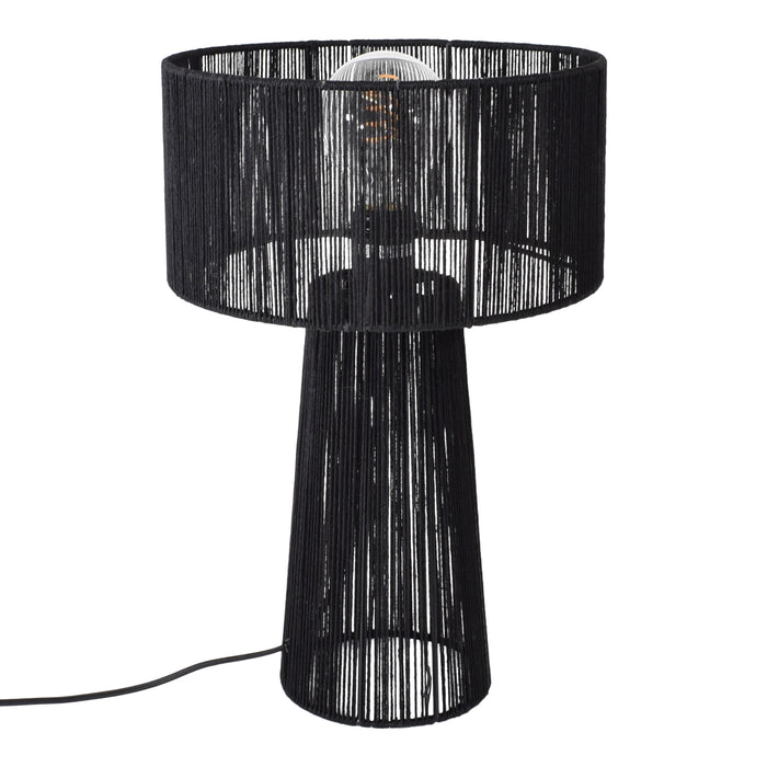 Urban Interiors - Tafellamp Diro Jute  43x30 Zwart