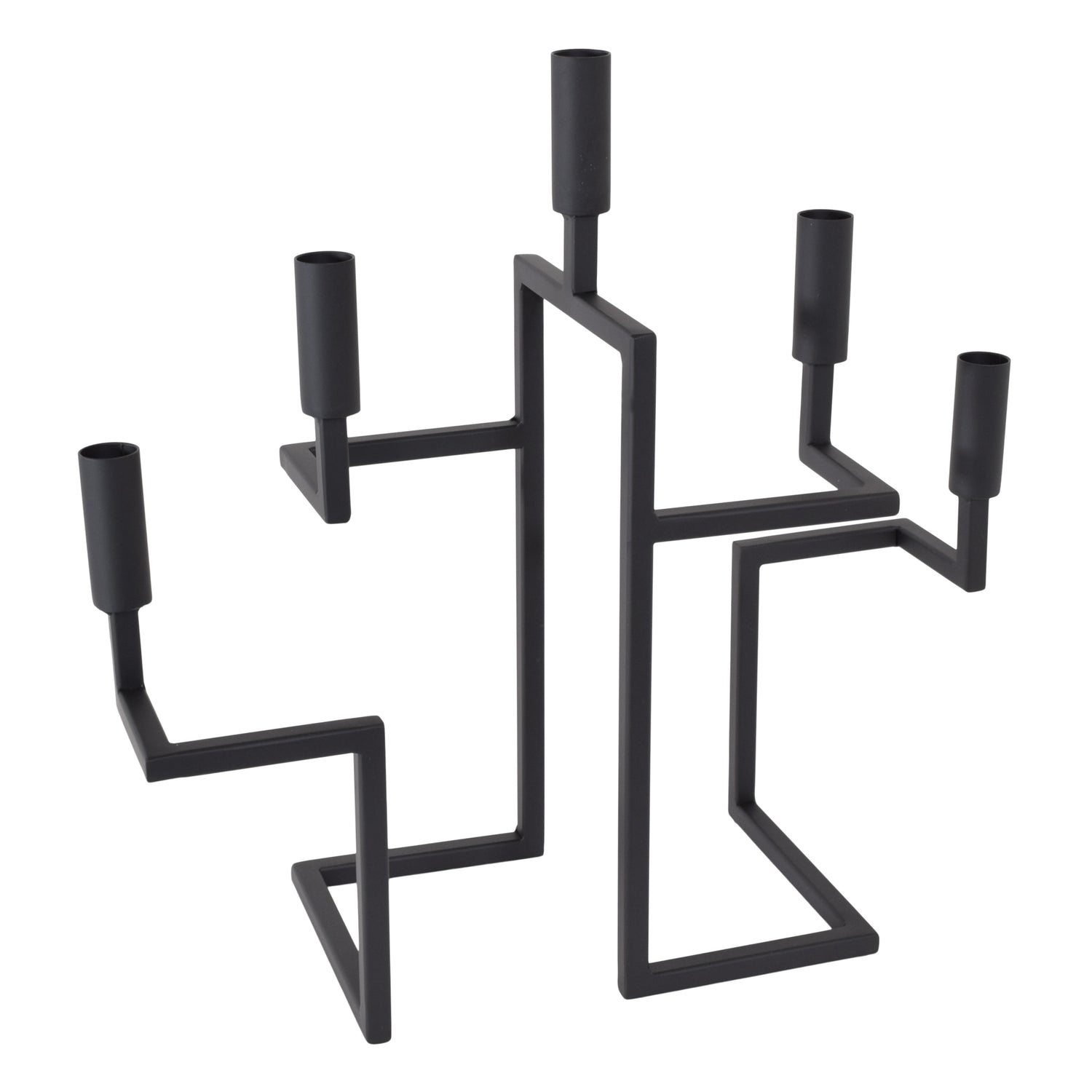 LOFT42 Hook Kandelaar - 5 Kaarsen - Metaal - Mat Zwart - 44x42x16