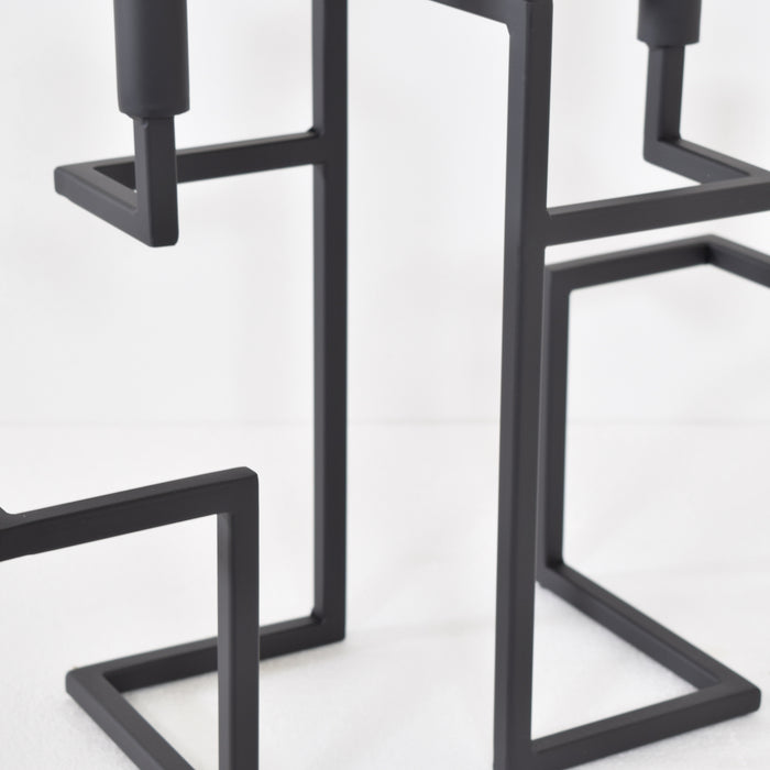 LOFT42 Hook Kandelaar - 5 Kaarsen - Metaal - Mat Zwart - 44x42x16