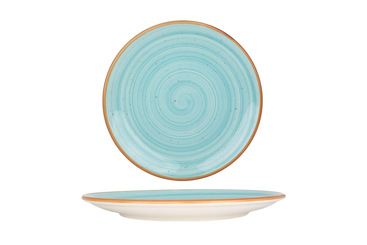 Bonna Gebaksbord - Aqua - Porselein - 23 cm - set van 6