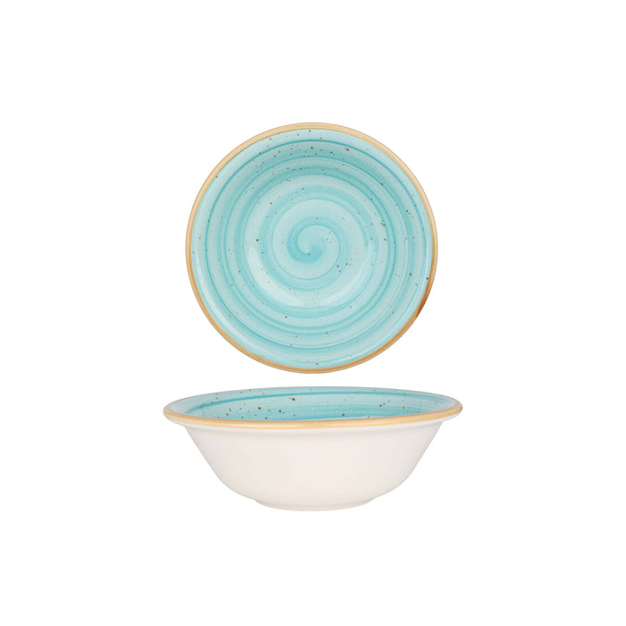 Bonna Kommetje - Aqua - Porselein - 16 cm (400 cc) - set van 6