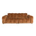 Dutchbone Hackman 3-zitsbank Velours Cognac Bruin