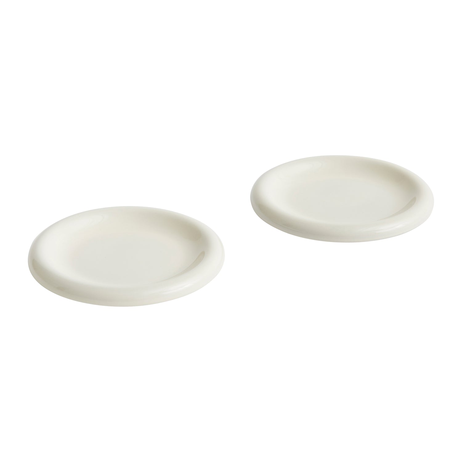 HAY Barro Ontbijtborden Ø 18 cm - Set van 2 - Gebroken Wit