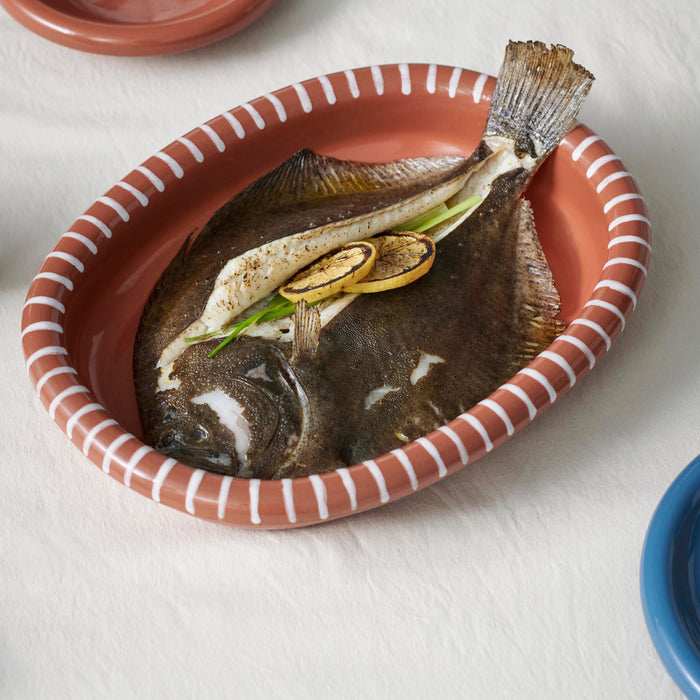 HAY Barro Ovale Schaal - Large - Naturel