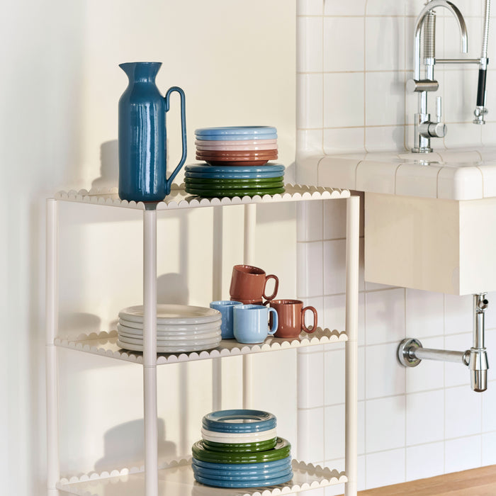 HAY Barro Ontbijtborden Ø 18 cm - Set van 2 - Donkerblauw