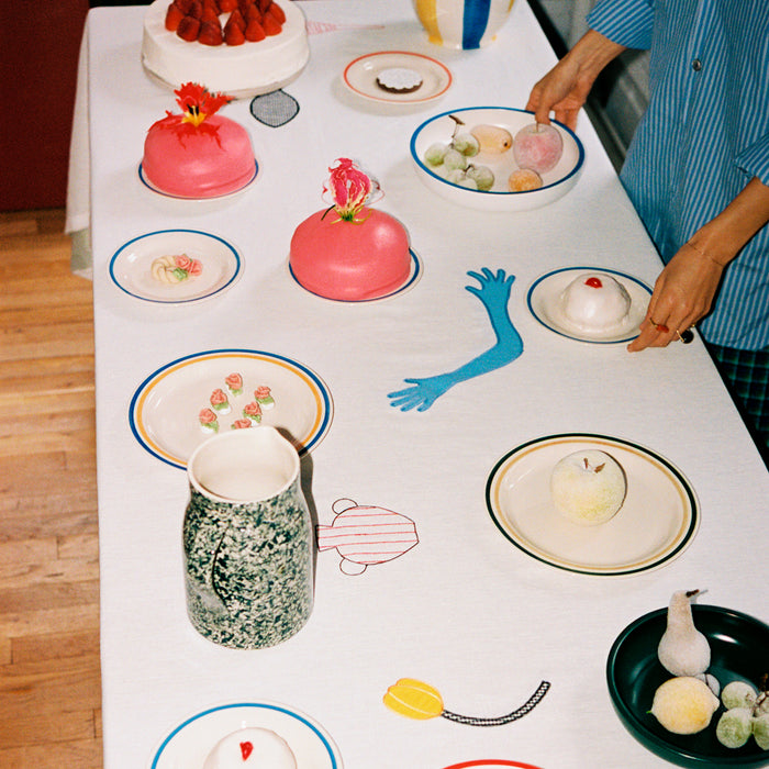 HAY Sobremesa Dinerborden Ø 24,5 cm - Set van 2 - Groen / Zand