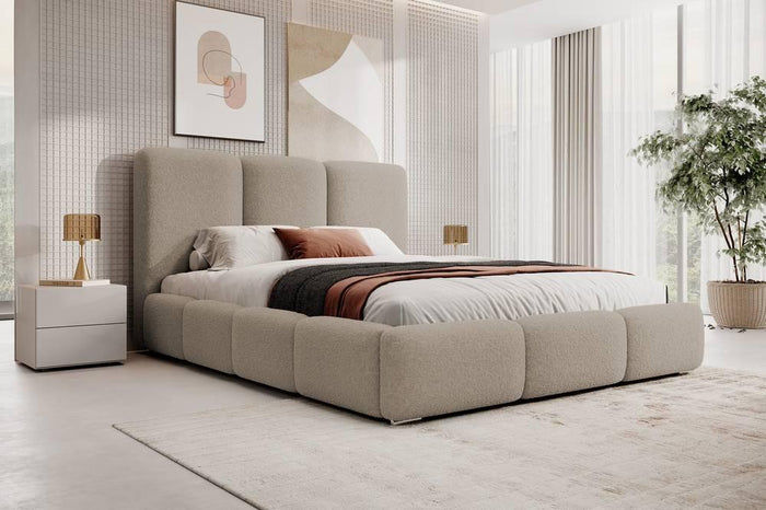 NADUVI Collection Bedframe Briar bouclé met opbergvak 160x200