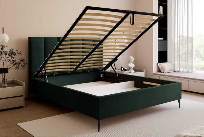 NADUVI Collection Bedframe Carolina met opbergvak velvet 160x200