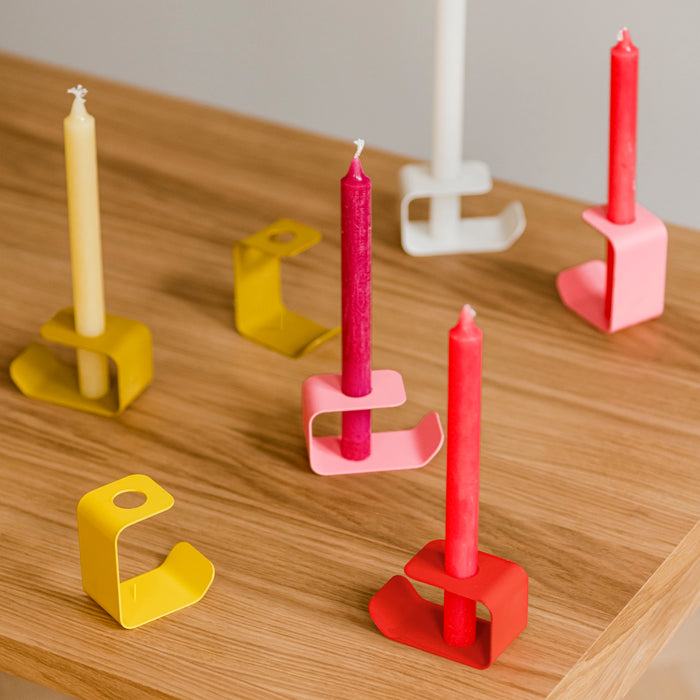 noo.ma FLEC kaarsenhouder - tall - Blossom Pink