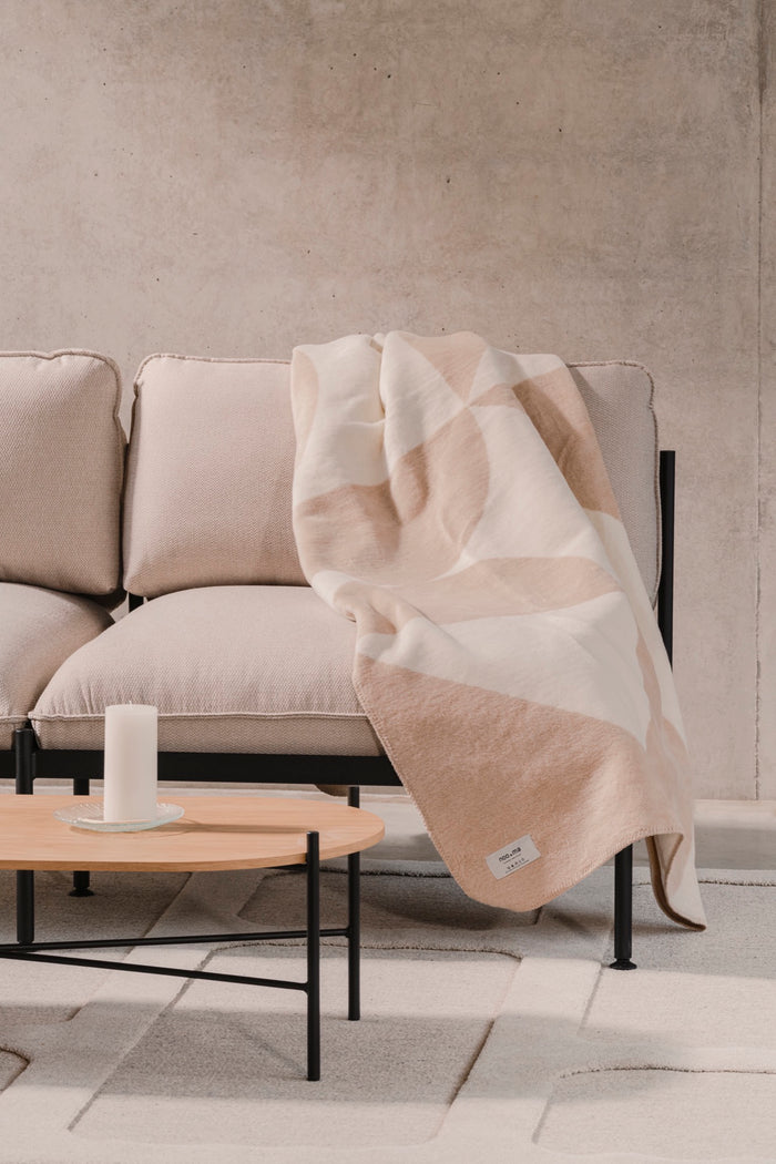 noo.ma TUL Katoenen deken - Creme Beige