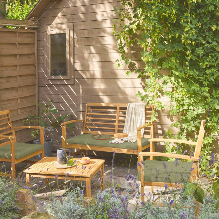 sweeek - Acaciahouten tuinset voor 4 personen