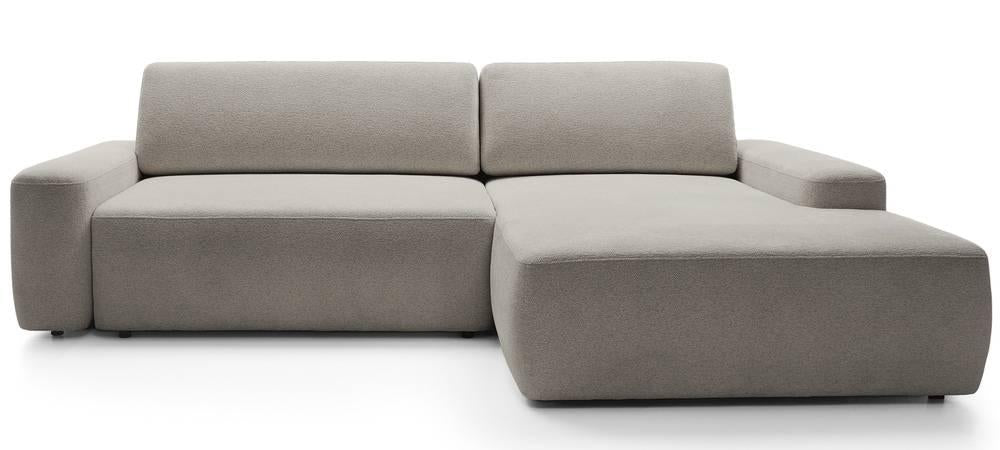 NADUVI Collection Hoekslaapbank Elis rechts met opbergvak chenille