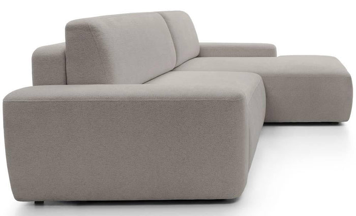 NADUVI Collection Hoekslaapbank Elis rechts met opbergvak chenille