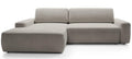 NADUVI Collection Hoekslaapbank Elis links met opbergvak chenille
