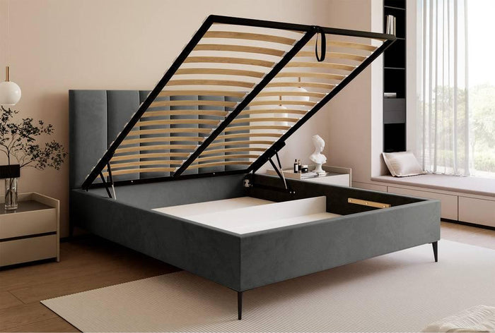 NADUVI Collection Bedframe Carolina met opbergvak velvet 180x200