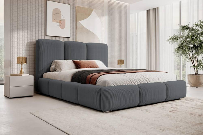 NADUVI Collection Bedframe Briar met opbergvak ribstof 140x200