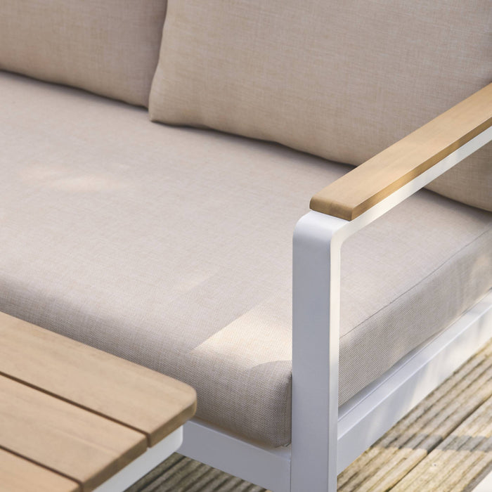 sweeek - Tuinset voor 8 personen van acaciahout en aluminium