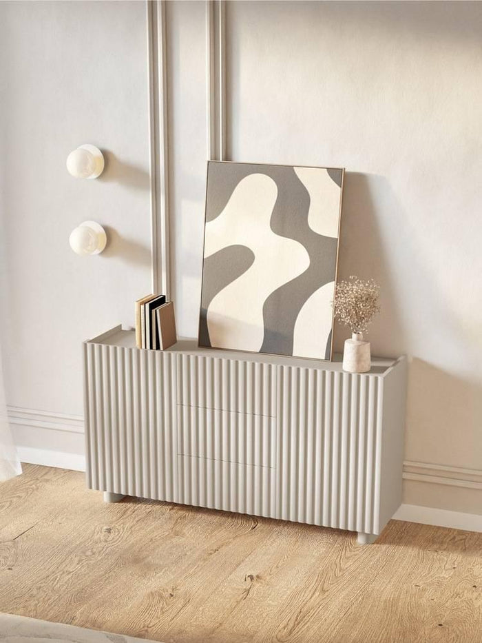 NADUVI Collection Ladekast Cassidy drie lades twee deurs