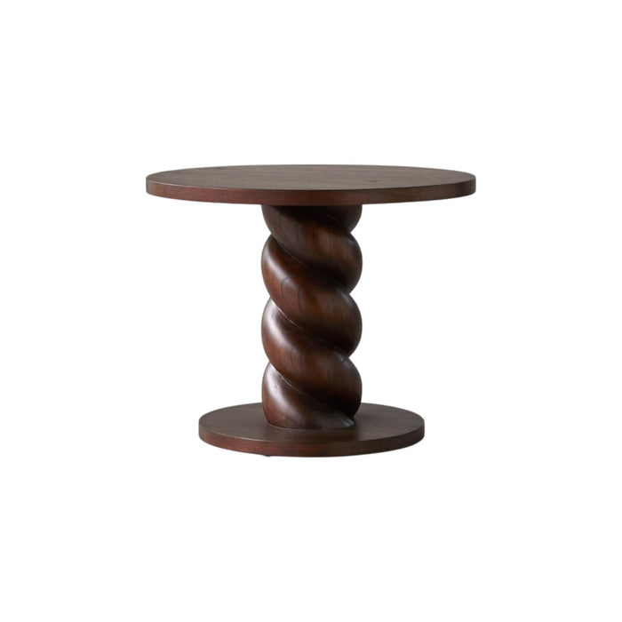 Tikamoon - Bijzettafeltje in mindihout Liza, bruin