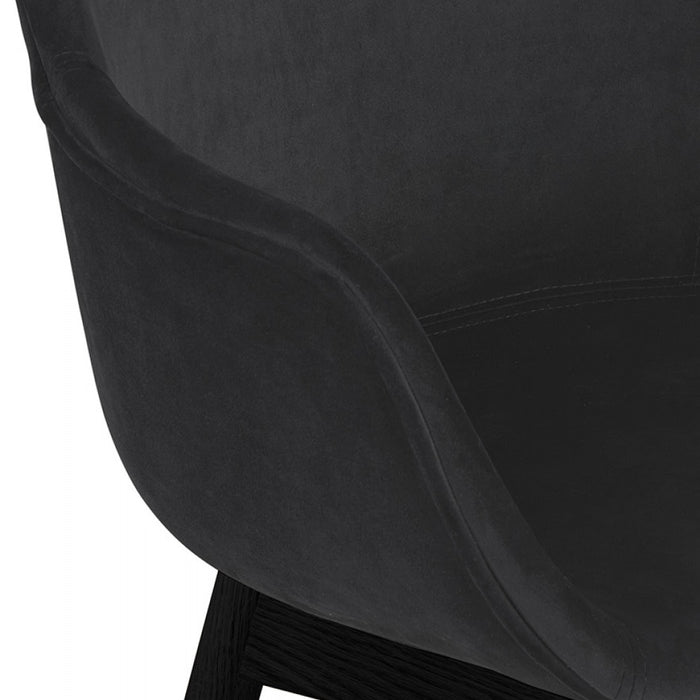 ALTEREGO FRIDA Stoel met armleuningen - Zwart