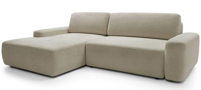 NADUVI Collection Hoekslaapbank Elis links met opbergvak chenille