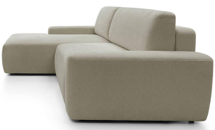 NADUVI Collection Hoekslaapbank Elis links met opbergvak chenille