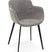 ALTEREGO NEGRONI Stoel met armleuningen - Grijs