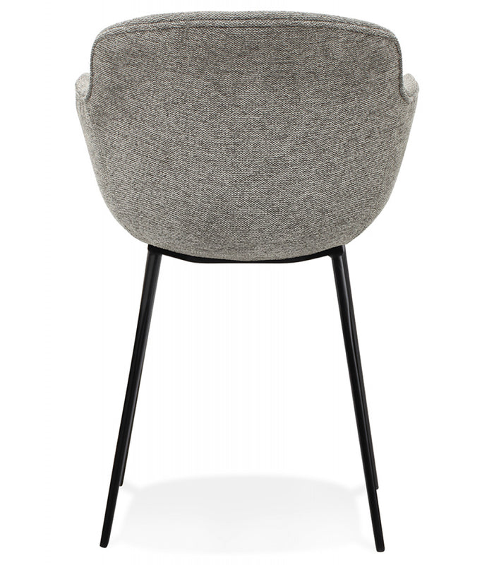 ALTEREGO NEGRONI Stoel met armleuningen - Grijs